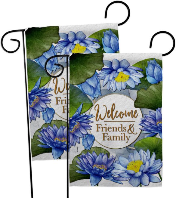 Blue Lotus - Sweet Home Inspirational Vertical Impressions Decorative Flags HG120250 Made In USA - Image 11