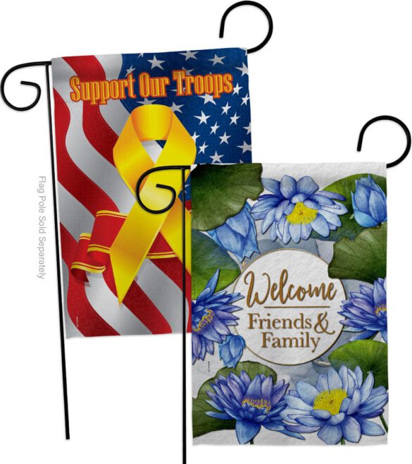 Blue Lotus - Sweet Home Inspirational Vertical Impressions Decorative Flags HG120250 Made In USA - Image 13