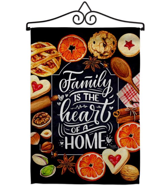 Family is Heart - Sweet Home Inspirational Vertical Impressions Decorative Flags HG100076 Made In USA - Image 7