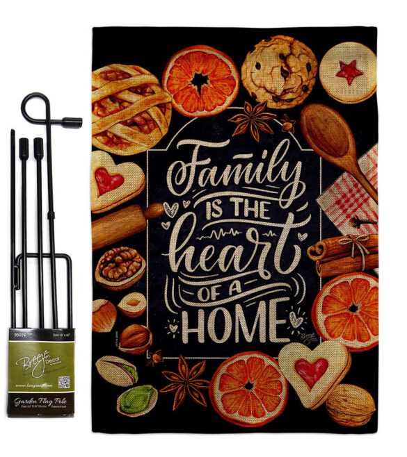 Family is Heart - Sweet Home Inspirational Vertical Impressions Decorative Flags HG100076 Made In USA - Image 14