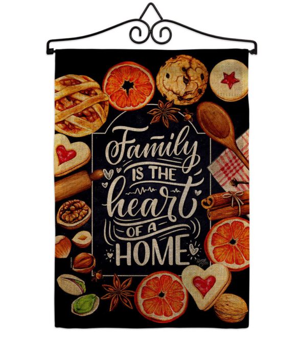 Family is Heart - Sweet Home Inspirational Vertical Impressions Decorative Flags HG100076 Made In USA - Image 17