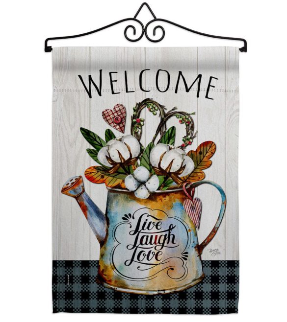 Cotton Bouquet - Sweet Home Inspirational Vertical Impressions Decorative Flags HG100079 Made In USA - Image 7