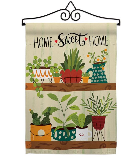 Group Plants - Sweet Home Inspirational Vertical Impressions Decorative Flags HG100086 Made In USA - Image 7
