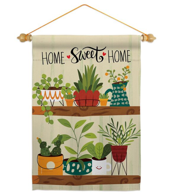 Group Plants - Sweet Home Inspirational Vertical Impressions Decorative Flags HG100086 Made In USA - Image 23
