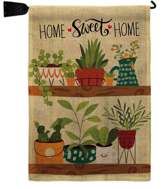 Group Plants - Sweet Home Inspirational Vertical Impressions Decorative Flags HG100086 Made In USA - Image 22