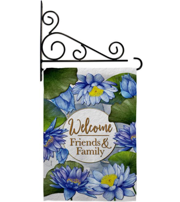Blue Lotus - Sweet Home Inspirational Vertical Impressions Decorative Flags HG120250 Made In USA - Image 17
