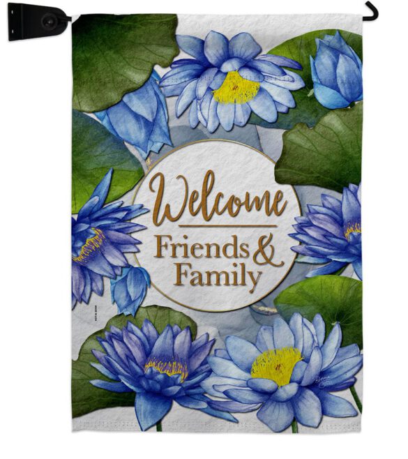 Blue Lotus - Sweet Home Inspirational Vertical Impressions Decorative Flags HG120250 Made In USA - Image 18