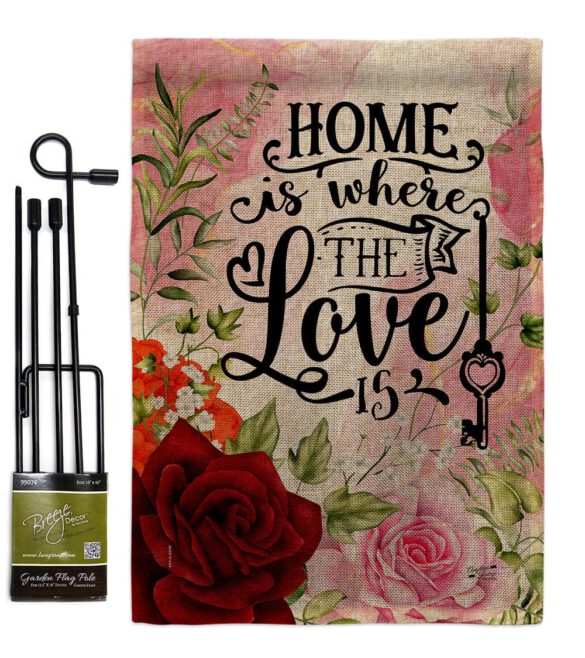 Home Love Is - Sweet Home Inspirational Vertical Impressions Decorative Flags HG130385 Made In USA - Image 25