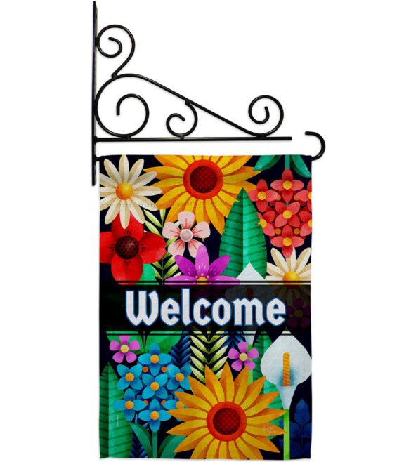 Colorful Floral - Sweet Home Inspirational Vertical Impressions Decorative Flags HG137515 Made In USA - Image 8