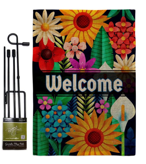 Colorful Floral - Sweet Home Inspirational Vertical Impressions Decorative Flags HG137515 Made In USA - Image 14