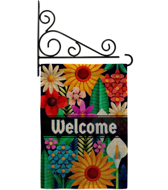 Colorful Floral - Sweet Home Inspirational Vertical Impressions Decorative Flags HG137515 Made In USA - Image 18