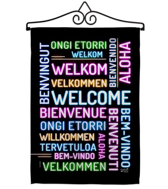 Best Welcome - Sweet Home Inspirational Vertical Impressions Decorative Flags HG137600 Made In USA - Image 7