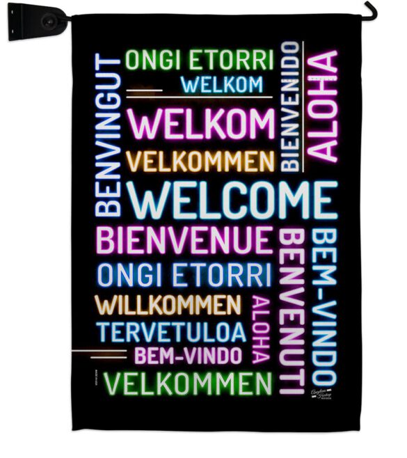 Best Welcome - Sweet Home Inspirational Vertical Impressions Decorative Flags HG137600 Made In USA - Image 9