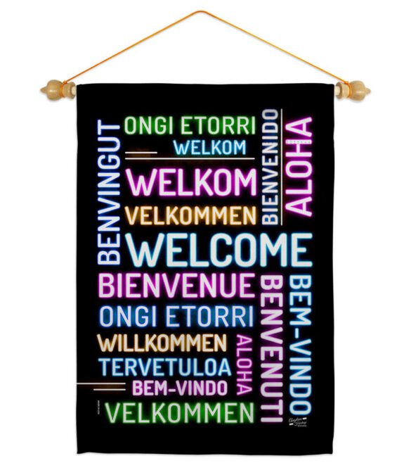 Best Welcome - Sweet Home Inspirational Vertical Impressions Decorative Flags HG137600 Made In USA - Image 10