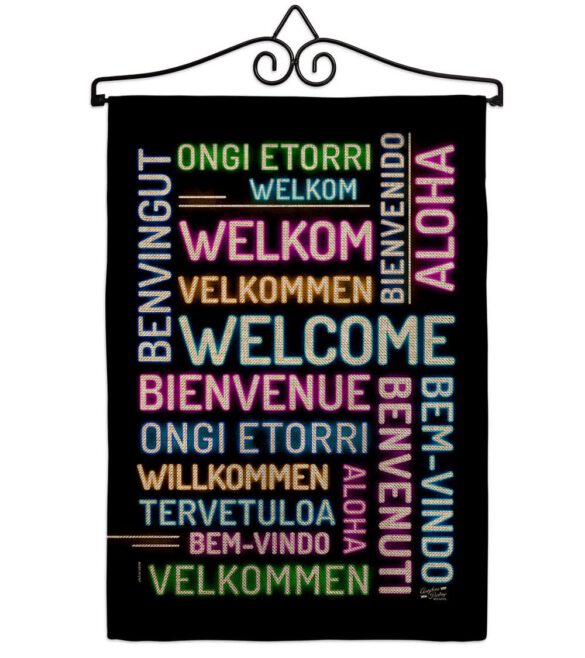 Best Welcome - Sweet Home Inspirational Vertical Impressions Decorative Flags HG137600 Made In USA - Image 19