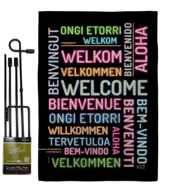 Best Welcome - Sweet Home Inspirational Vertical Impressions Decorative Flags HG137600 Made In USA - Image 16