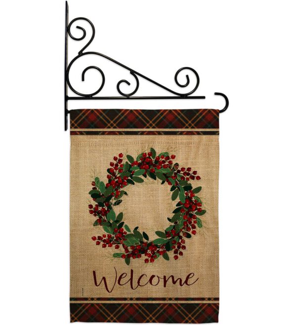 Berries Wreath - Sweet Home Inspirational Vertical Impressions Decorative Flags HG170026 Made In USA - Image 8