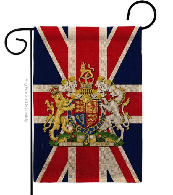 Coat Of Arms Of United Kingdom - Expression Inspirational Vertical Impressions Decorative Flags HG180324 Made In USA - Image 22