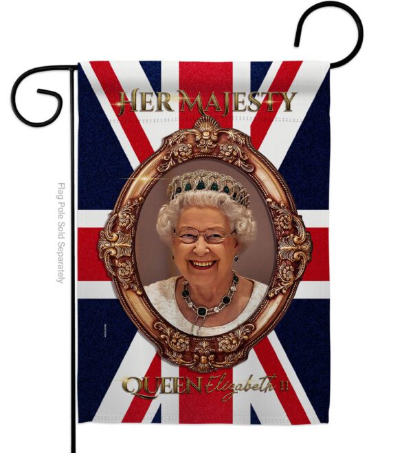 Her Majesty QE II - Expression Inspirational Vertical Impressions Decorative Flags HG180340 Made In USA