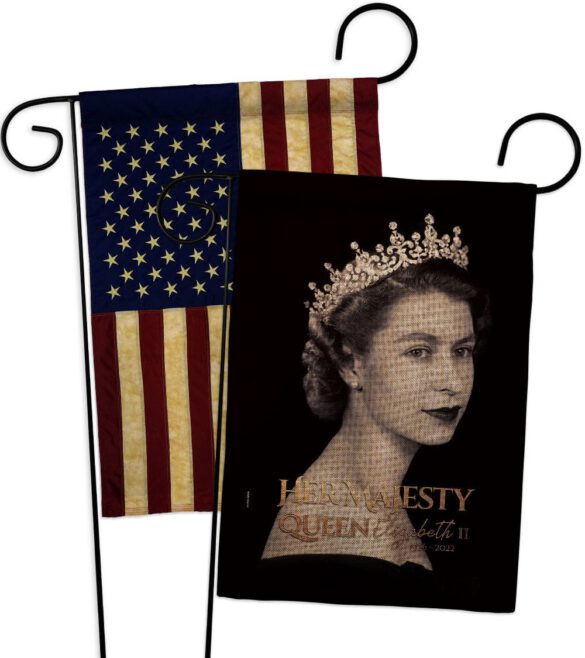 Her Majesty Queen - Sympathy Inspirational Horizontal Impressions Decorative Flags HG180311 Made In USA - Image 28