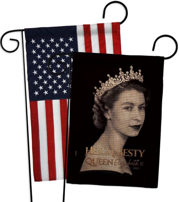 Her Majesty Queen - Sympathy Inspirational Horizontal Impressions Decorative Flags HG180311 Made In USA - Image 30