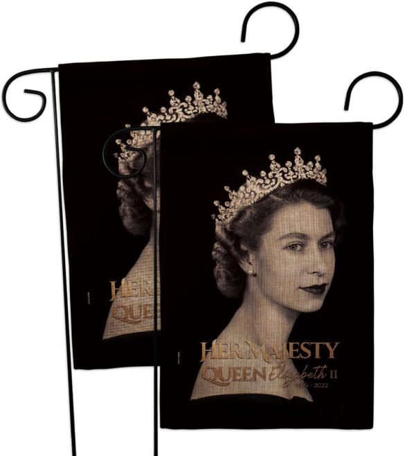 Her Majesty Queen - Sympathy Inspirational Horizontal Impressions Decorative Flags HG180311 Made In USA - Image 32