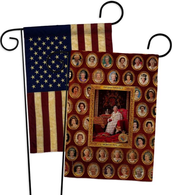 HM Queen Elizabeth II - Expression Inspirational Vertical Impressions Decorative Flags HG180316 Made In USA - Image 28