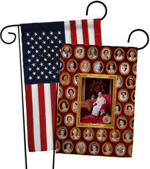 HM Queen Elizabeth II - Expression Inspirational Vertical Impressions Decorative Flags HG180316 Made In USA - Image 9