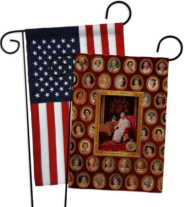HM Queen Elizabeth II - Expression Inspirational Vertical Impressions Decorative Flags HG180316 Made In USA - Image 30
