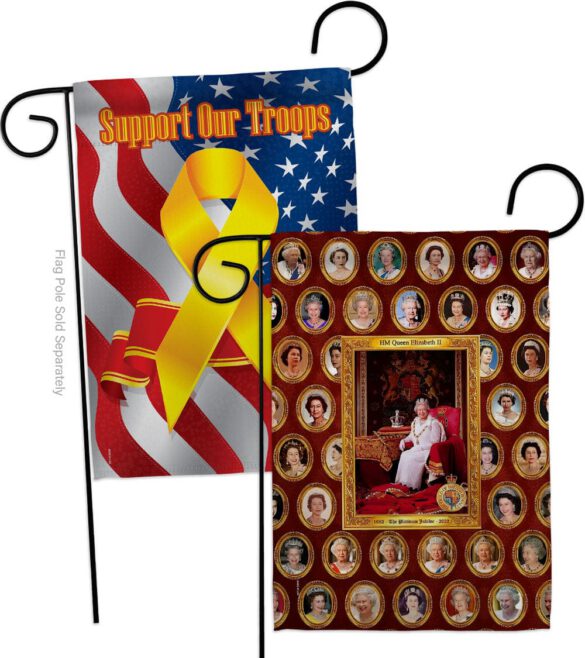 HM Queen Elizabeth II - Expression Inspirational Vertical Impressions Decorative Flags HG180316 Made In USA - Image 13