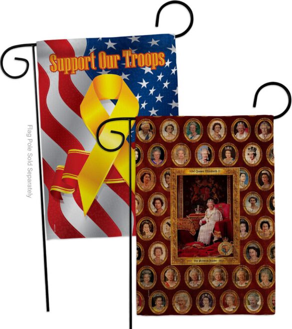 HM Queen Elizabeth II - Expression Inspirational Vertical Impressions Decorative Flags HG180316 Made In USA - Image 34