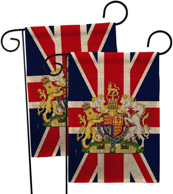 Coat Of Arms Of United Kingdom - Expression Inspirational Vertical Impressions Decorative Flags HG180324 Made In USA - Image 32