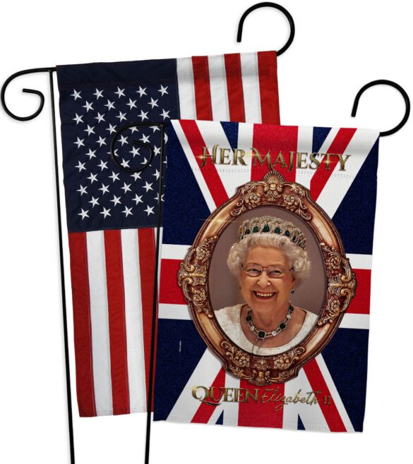 Her Majesty QE II - Expression Inspirational Vertical Impressions Decorative Flags HG180340 Made In USA - Image 9
