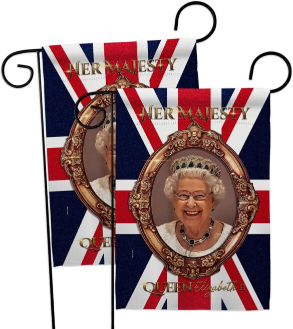 Her Majesty QE II - Expression Inspirational Vertical Impressions Decorative Flags HG180340 Made In USA - Image 11