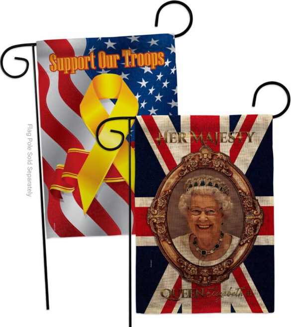 Her Majesty QE II - Expression Inspirational Vertical Impressions Decorative Flags HG180340 Made In USA - Image 34