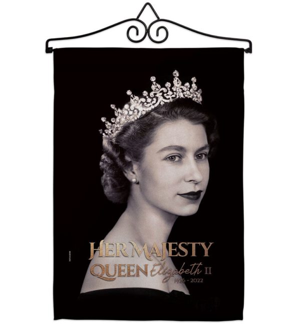 Her Majesty Queen - Sympathy Inspirational Horizontal Impressions Decorative Flags HG180311 Made In USA - Image 16