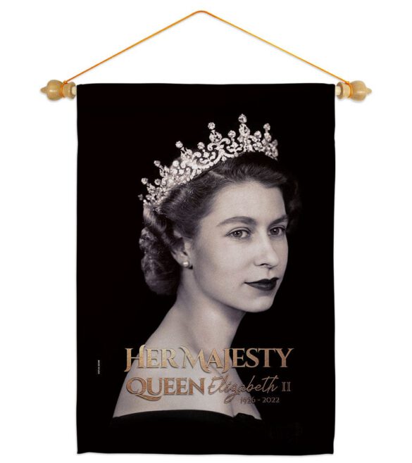 Her Majesty Queen - Sympathy Inspirational Horizontal Impressions Decorative Flags HG180311 Made In USA - Image 19