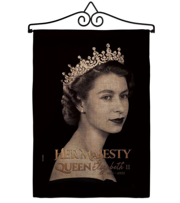 Her Majesty Queen - Sympathy Inspirational Horizontal Impressions Decorative Flags HG180311 Made In USA - Image 37