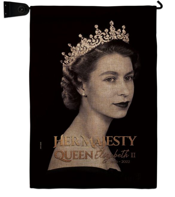 Her Majesty Queen - Sympathy Inspirational Horizontal Impressions Decorative Flags HG180311 Made In USA - Image 39