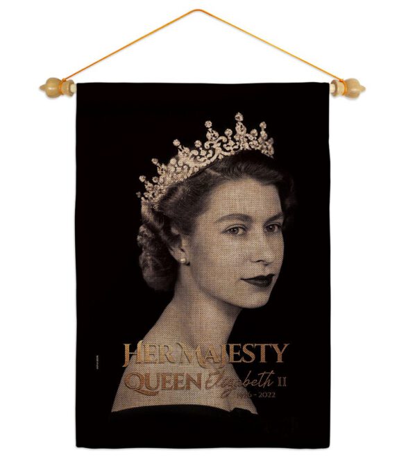Her Majesty Queen - Sympathy Inspirational Horizontal Impressions Decorative Flags HG180311 Made In USA - Image 40