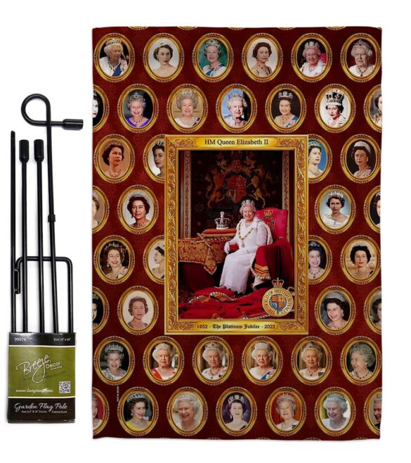 HM Queen Elizabeth II - Expression Inspirational Vertical Impressions Decorative Flags HG180316 Made In USA - Image 4