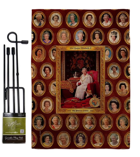 HM Queen Elizabeth II - Expression Inspirational Vertical Impressions Decorative Flags HG180316 Made In USA - Image 25