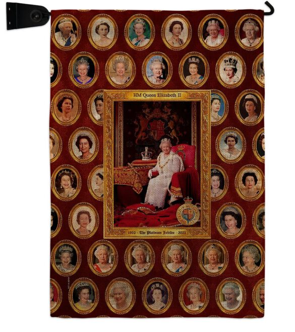 HM Queen Elizabeth II - Expression Inspirational Vertical Impressions Decorative Flags HG180316 Made In USA - Image 39