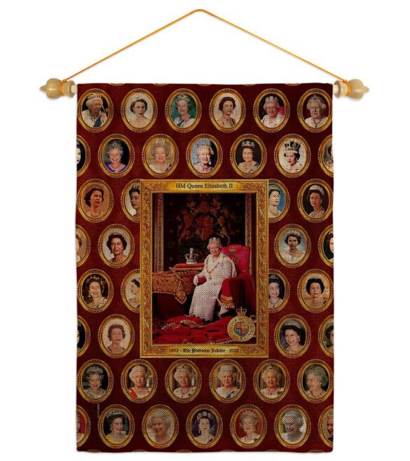 HM Queen Elizabeth II - Expression Inspirational Vertical Impressions Decorative Flags HG180316 Made In USA - Image 40