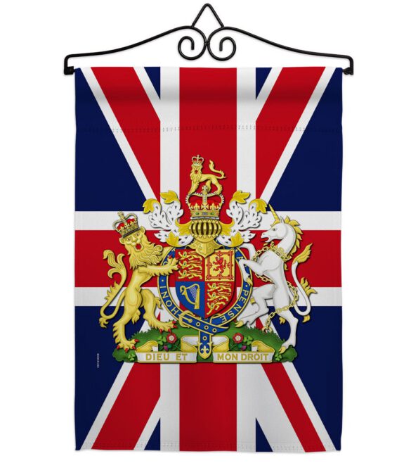 Coat Of Arms Of United Kingdom - Expression Inspirational Vertical Impressions Decorative Flags HG180324 Made In USA - Image 16