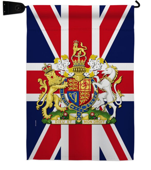 Coat Of Arms Of United Kingdom - Expression Inspirational Vertical Impressions Decorative Flags HG180324 Made In USA - Image 18