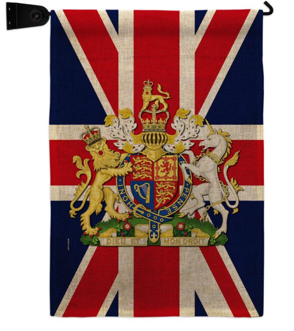 Coat Of Arms Of United Kingdom - Expression Inspirational Vertical Impressions Decorative Flags HG180324 Made In USA - Image 39