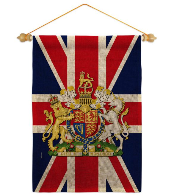 Coat Of Arms Of United Kingdom - Expression Inspirational Vertical Impressions Decorative Flags HG180324 Made In USA - Image 40