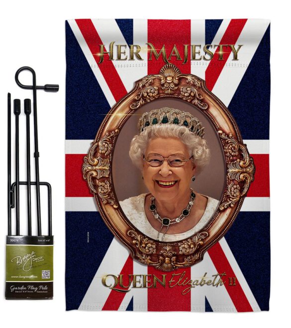 Her Majesty QE II - Expression Inspirational Vertical Impressions Decorative Flags HG180340 Made In USA - Image 4
