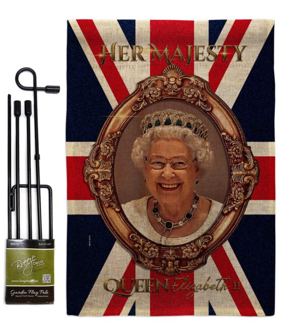 Her Majesty QE II - Expression Inspirational Vertical Impressions Decorative Flags HG180340 Made In USA - Image 25
